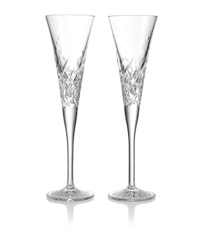 WATERFORD SET OF 2 CELEBRATIONS TOASTING FLUTES