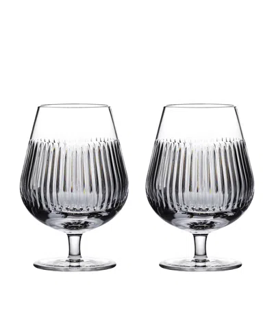 Waterford Connoisseur Aras Crystal-glass Brandy Glasses Set Of Two