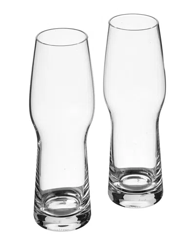 Waterford Set Of 2 Craft Brew Pilsner Glasses In Transparent
