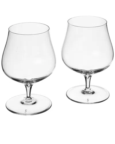 Waterford Set Of 2 Craft Brew Snifter Glasses In Transparent