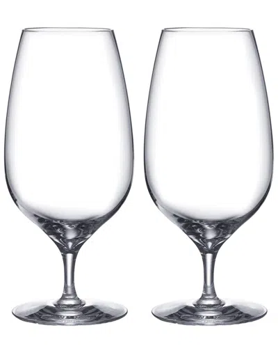 Waterford Set Of 2 Craft Brew Stemmed Beer Glasses In Transparent