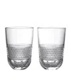 Waterford Copper Coast Crystal Water Glasses 450ml Set Of Two In Clear