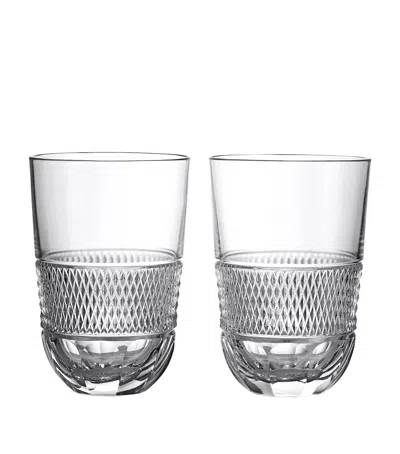 Waterford Copper Coast Crystal Water Glasses 450ml Set Of Two In Clear