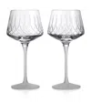 Waterford Set Of 2 Crystal Lismore Arcus Wine Glasses In Clear