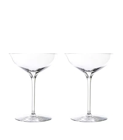 Waterford Set Of 2 Elegance Champagne Belle Coupes In Transparent