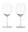 Waterford Set Of 2 Elegance Merlot Wine Glasses In Clear