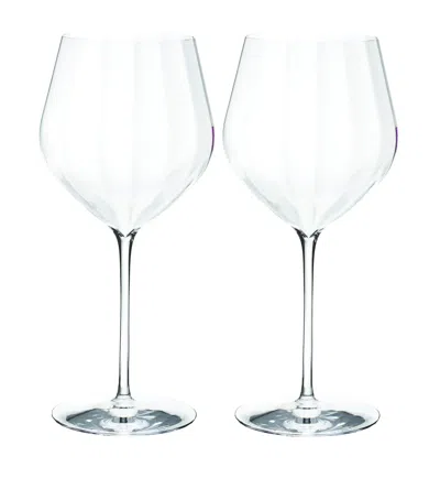 WATERFORD SET OF 2 ELEGANCE OPTIC CABERNET SAUVIGNON WINE GLASSES