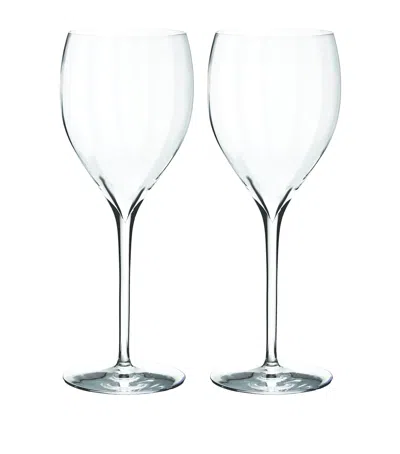 Waterford Set Of 2 Elegance Optic Sauvignon Blanc Wine Glasses In Transparent
