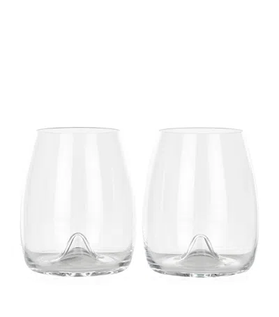 WATERFORD SET OF 2 ELEGANCE STEMLESS WINE GLASSES