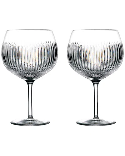 Waterford Set Of 2 Gin Journeys Aras Balloon Glasses In Transparent