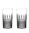 Waterford Irish Lace Crystal Hiball Glasses Set Of Two In Clear