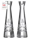 Waterford Set Of 2 Lismore 10in Round Candlesticks With $41 Credit