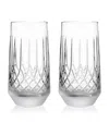 Waterford Set Of 2 Lismore Arcus Highball Glasses In Clear