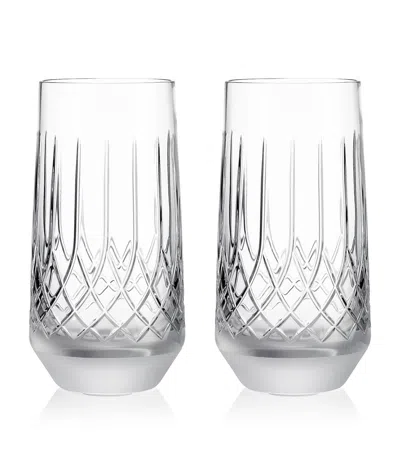 Waterford Set Of 2 Lismore Arcus Highball Glasses In Clear