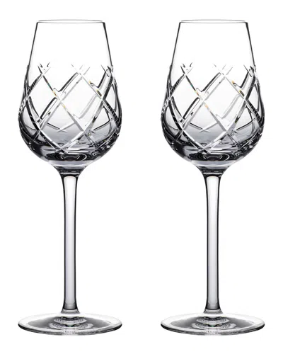 Waterford Set Of 2 Lismore Connoisseur Cognac Glasses In Transparent