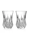 Waterford Lismore Connoisseur Set Of 2 Lead Crystal Flared Sipping Tumblers
