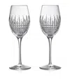 Waterford Set Of 2 Lismore Diamond Essence Wine Glasses