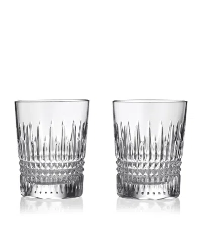 Waterford Set Of 2 Lismore Diamond Tumblers In Gray