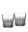 Waterford Lismore Diamond Tumbler Glasses Set Of Two In Clear