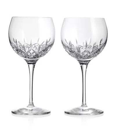 Waterford Set Of 2 Lismore Essence Balloon Wine Glasses In Transparent
