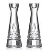 Waterford Set Of 2 Lismore Essence Candlesticks In Clear