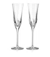 Waterford Set Of 2 Lismore Essence Flutes