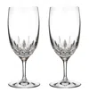Waterford Lismore Essence Set Of 2 Lead Crystal Water Glasses