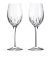 Waterford Lismore Essence Crystal White Wine Glasses Set Of Two
