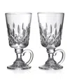 Waterford Lismore Crystal Irish Coffee Glasses 235ml Set Of Two