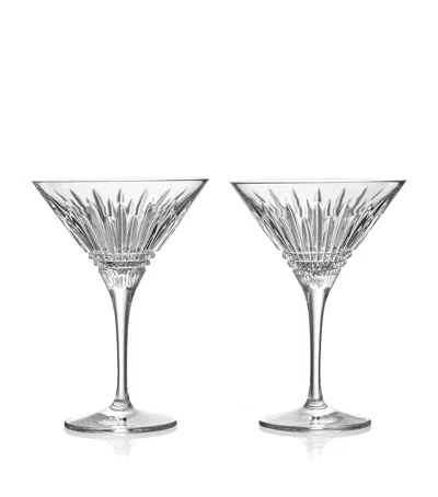 Waterford Set Of 2 Lismore Martini Glasses