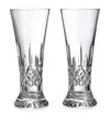 Waterford Lismore Crystal Pilsner Glasses Set-of-two
