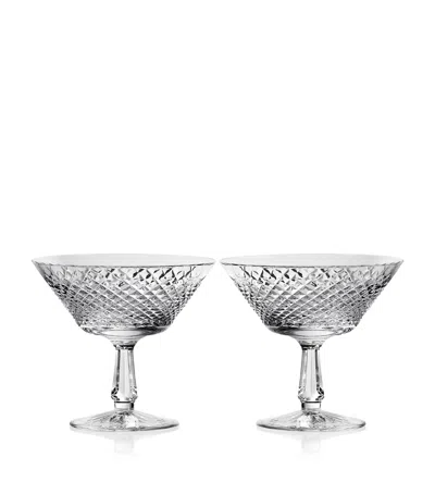 Waterford Set Of 2 Mastercraft Heritage Alana Dessert Bowls In Transparent