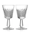 Waterford Set Of 2 Mastercraft Heritage Alana Wine Glasses In Clear