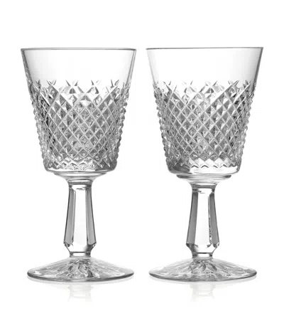 Waterford Set Of 2 Mastercraft Heritage Alana Wine Glasses In Clear