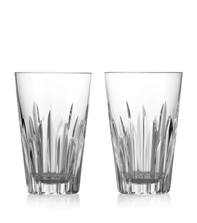 Waterford Set Of 2 Mastercraft Heritage Eileen Highball Glasses In Clear