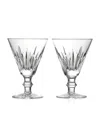 Waterford Set Of 2 Mastercraft Heritage Eileen Wine Glasses In Clear