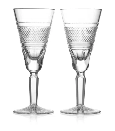 Waterford Set Of 2 Mastercraft Heritage Rossmore Champagne Flutes In Clear