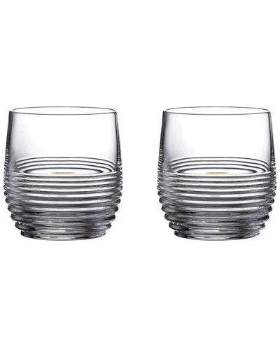 Waterford Set Of 2 Mixology Rum Circon Tumblers In Transparent