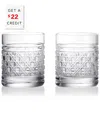 Waterford Set Of 2 Opulence Tumblers With $22 Credit In Transparent