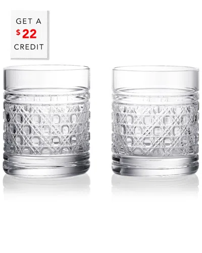 Waterford Set Of 2 Opulence Tumblers With $22 Credit In Transparent
