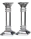 Waterford Set Of 2 Treviso Candlesticks In Transparent