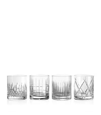 Waterford Set Of 4 Connoisseur Tumblers In White
