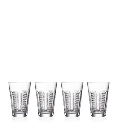 Waterford Set Of 4 Crystal Hibernia Mastercraft Hiball Glasses In Clear