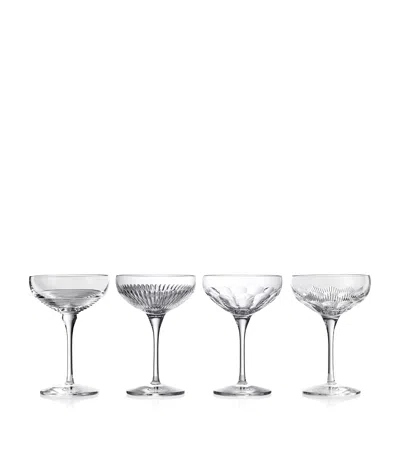 Waterford Set Of 4 Large Mixology Circon Coupe Glasses In Transparent