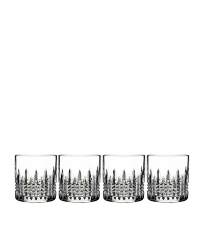 WATERFORD SET OF 4 LISMORE DIAMOND TUMBLERS