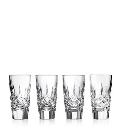WATERFORD SET OF 4 LISMORE SHOT GLASSES
