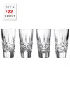 Waterford Lismore Crystal Shot Glass 55ml Set Of Four