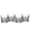 Waterford Lismore Set Of 4 Lead Crystal Straight Sided Tumblers In Transparent