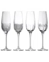 Waterford Set Of 4 Mixology Mixed Flutes