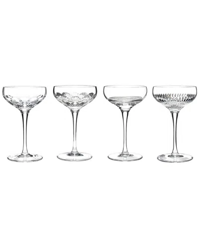Waterford Set Of 4 Mixology Rum Coupes In Transparent